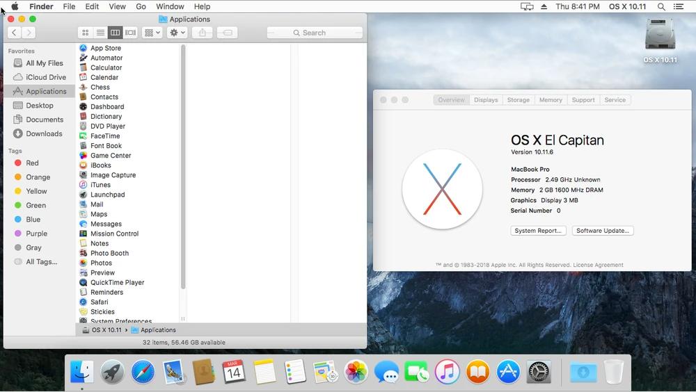 OS X 10.11 (El Captian)