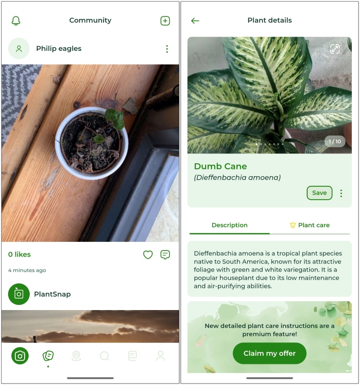 PlantSnap App