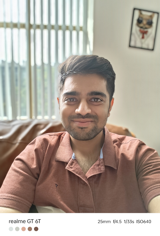 Realme GT 6T day time selfie shot 3