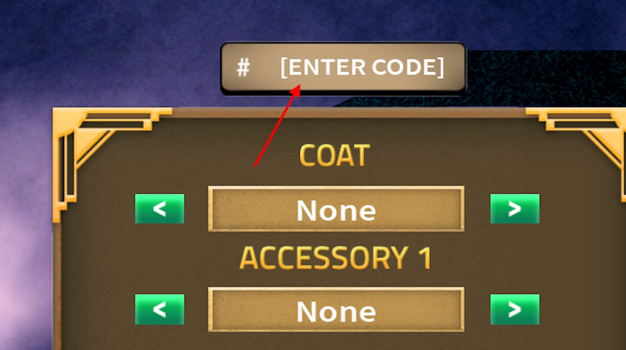 Redeem Code Section in Demon Slayer Legacy