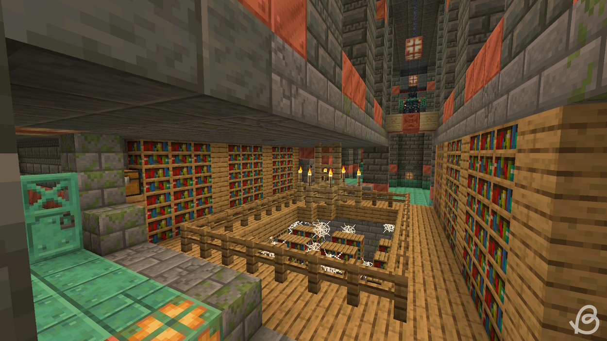 Bibliothèque de la forteresse dans une chambre de première instance