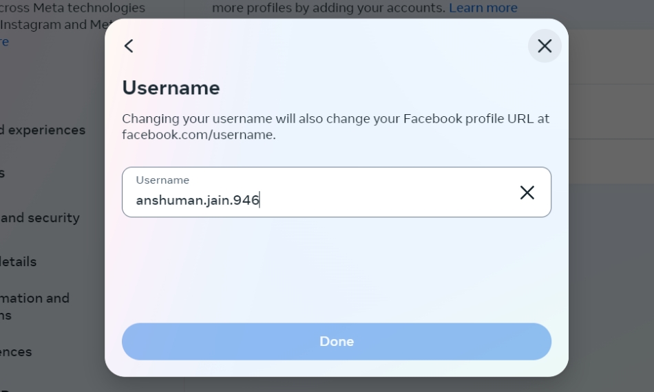 View Your Facebook Username