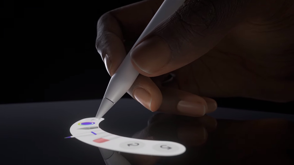 apple pencil pro squeeze feature in action
