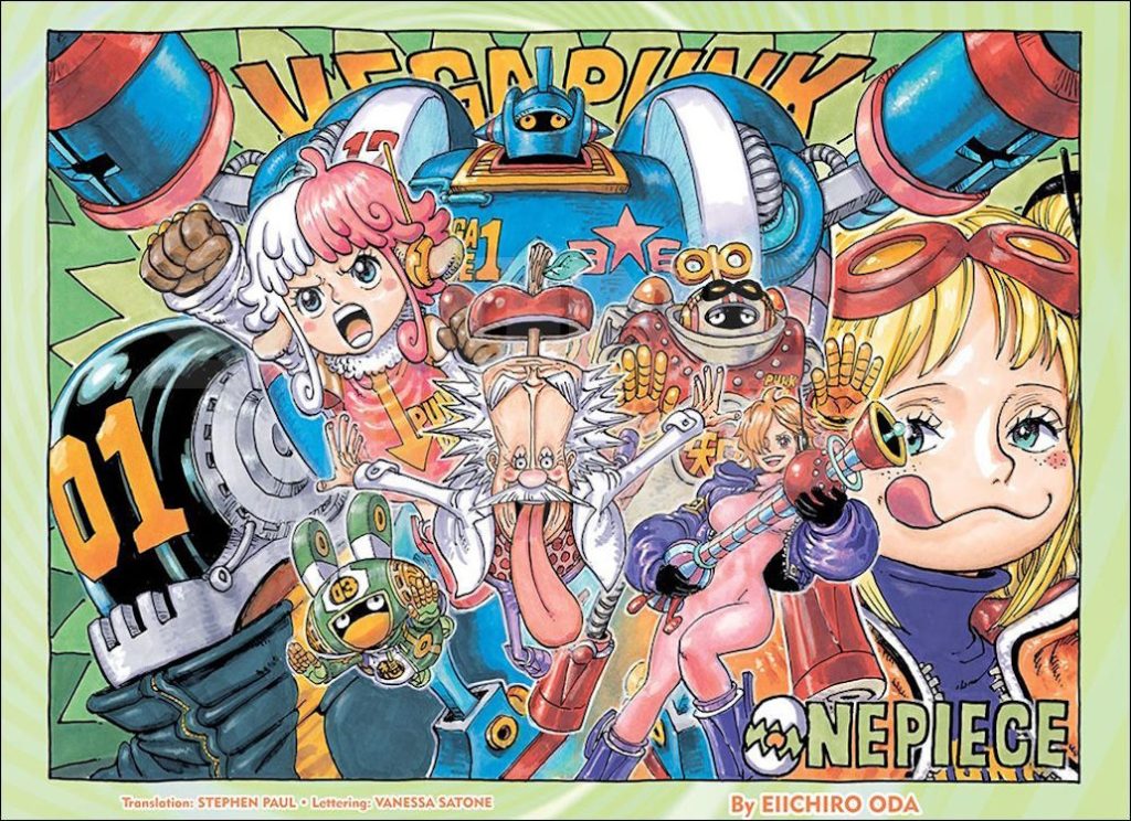 One Piece cover featuring Vegapunks