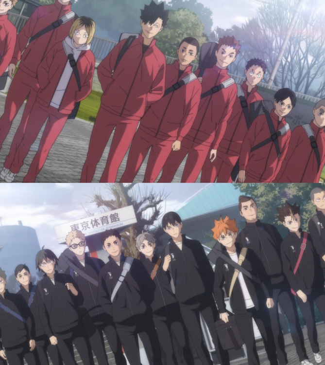 Team Nekoma High vs. Team Karasuno High