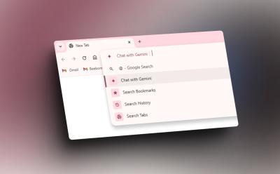 chat with gemini from chrome's search bar