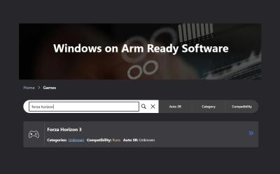 list of windows games playable on ARM PCs