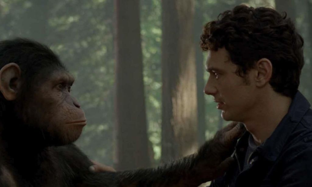 A still from Rise of the Planet of the Apes