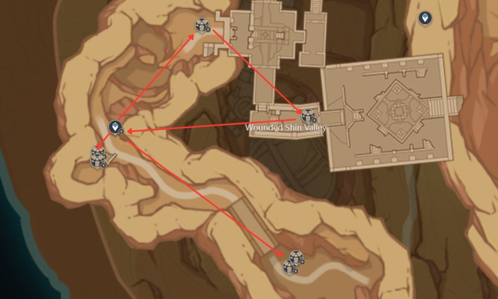 Wounded Shin Valley Primal Construct Farming Route