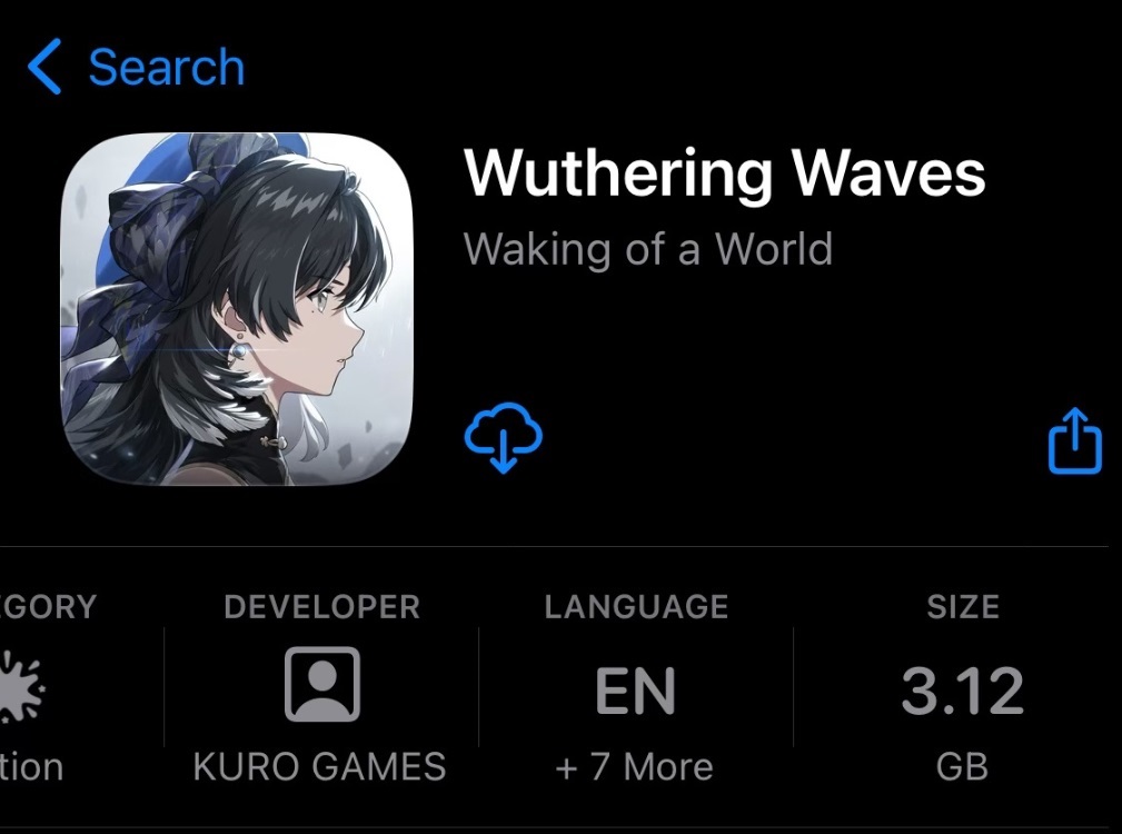 Wuthering Waves iOS pre install