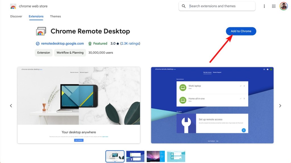 Add Remote Desktop Extension to Chrome