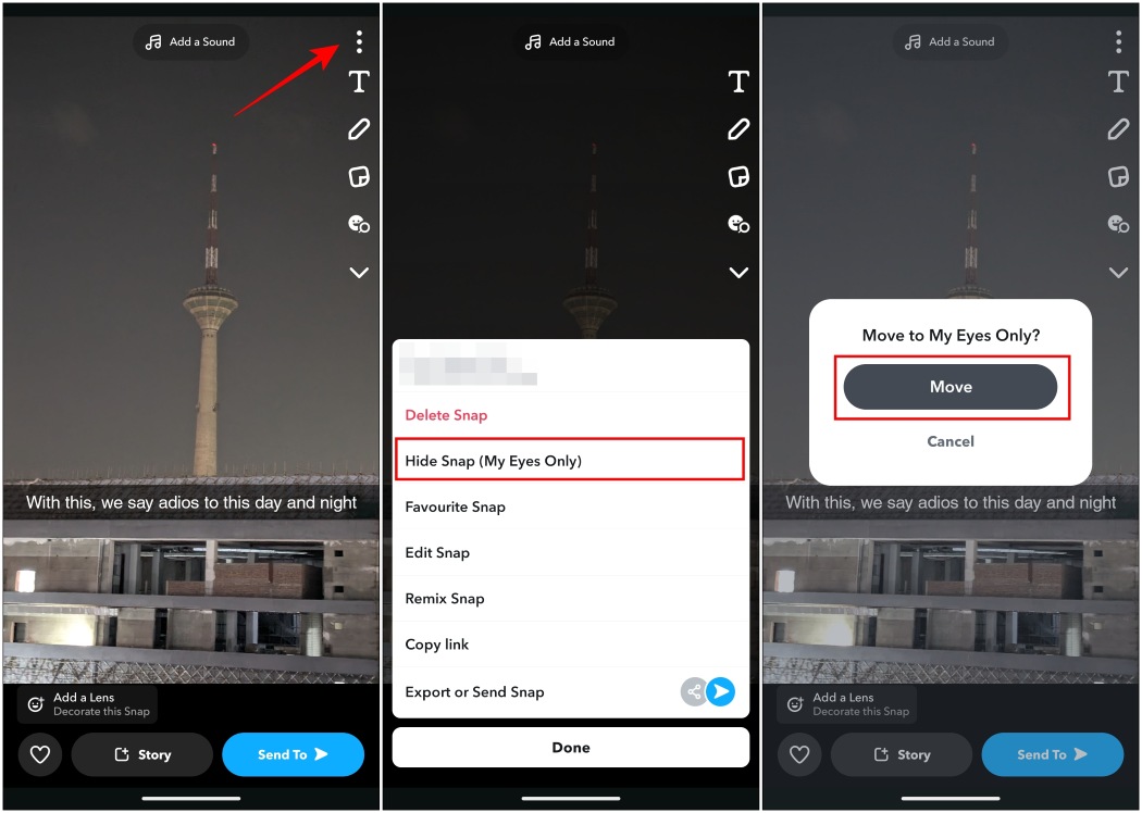 What is Snapchat My Eyes Only and How to Use It Beebom
