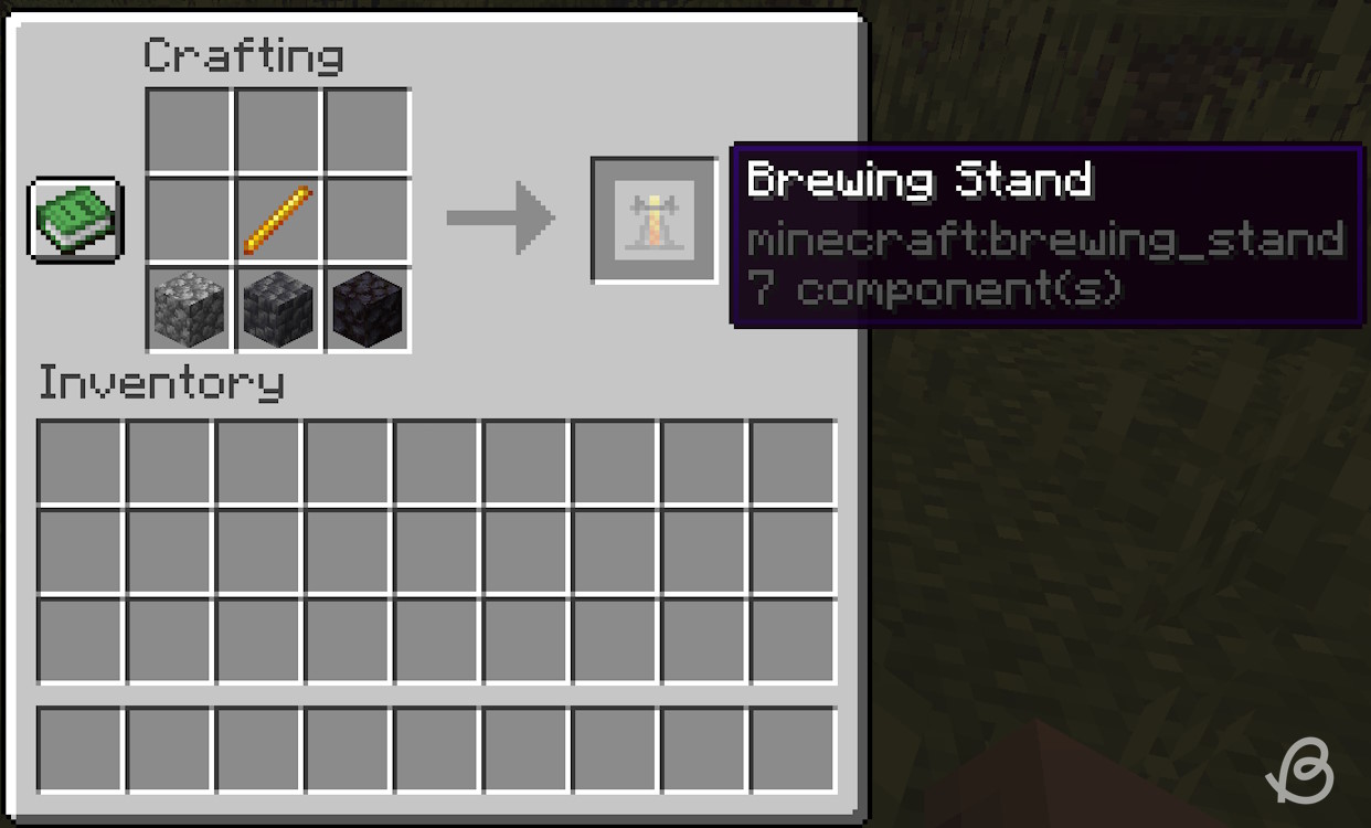 Brewing stand crafting recipe