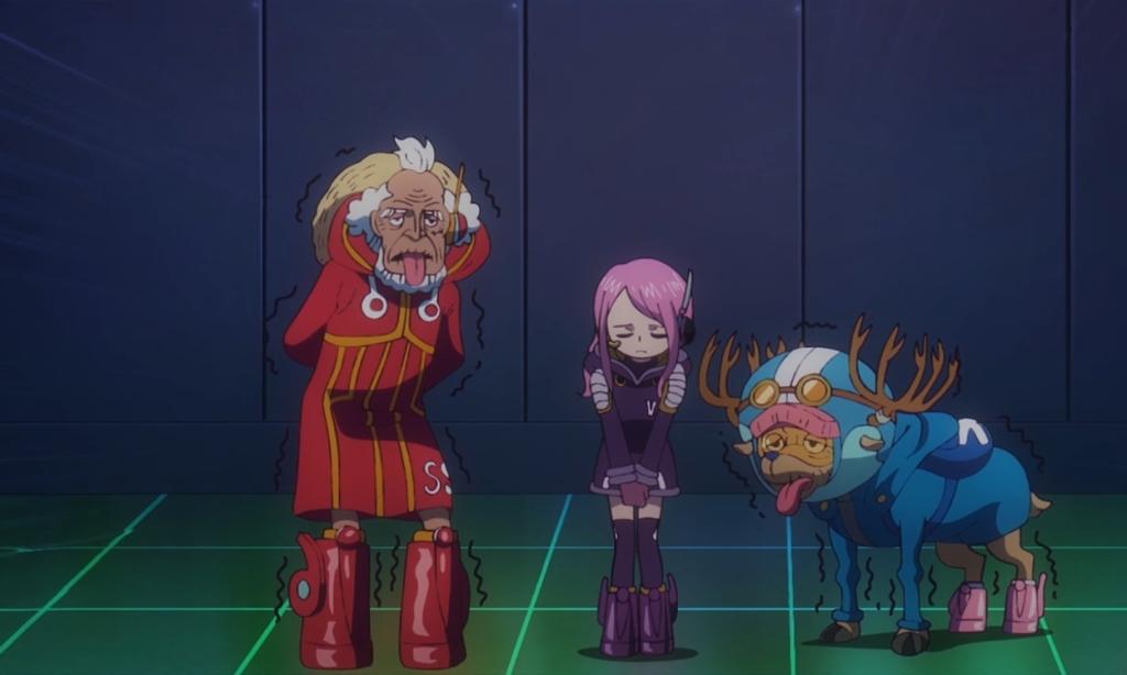 Bonney, Luffy and Chopper in different ages