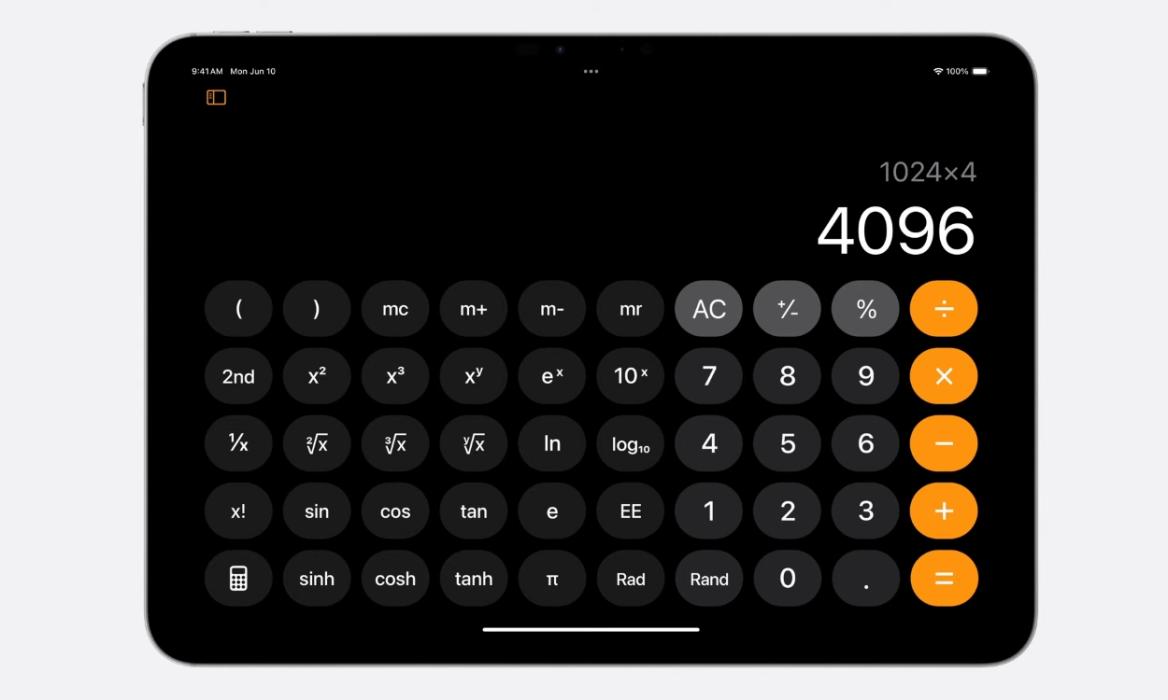 Calculator App iPad Cover