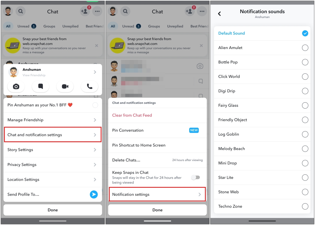 How to Change Snapchat Notification Sound | Beebom