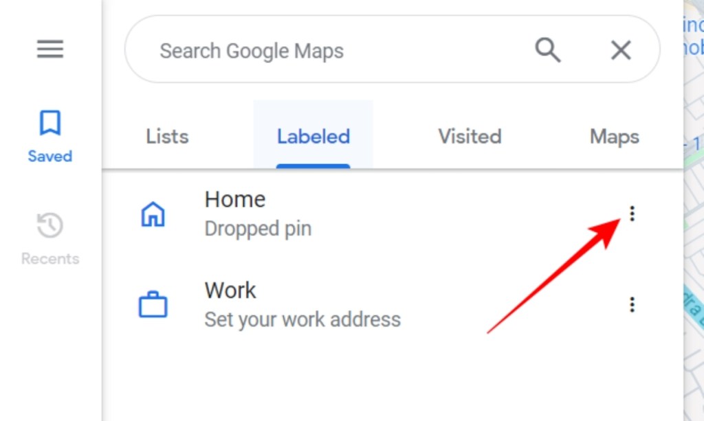 Click Three Dot Menu Google Maps Desktop