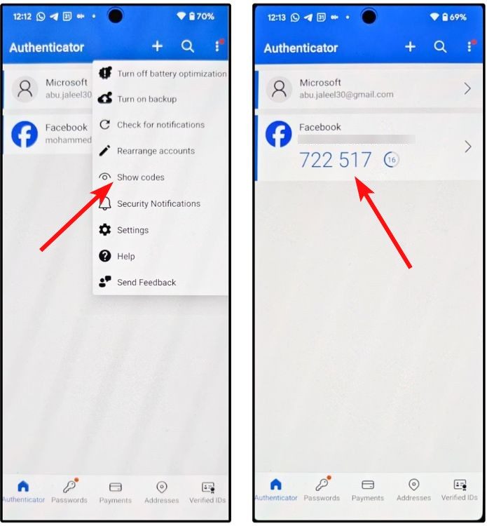 code pin microsoft authenticator
