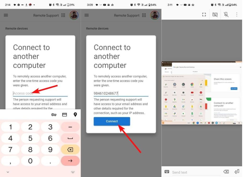 Connect to Chromebook via Phone - chromebook remote desktop