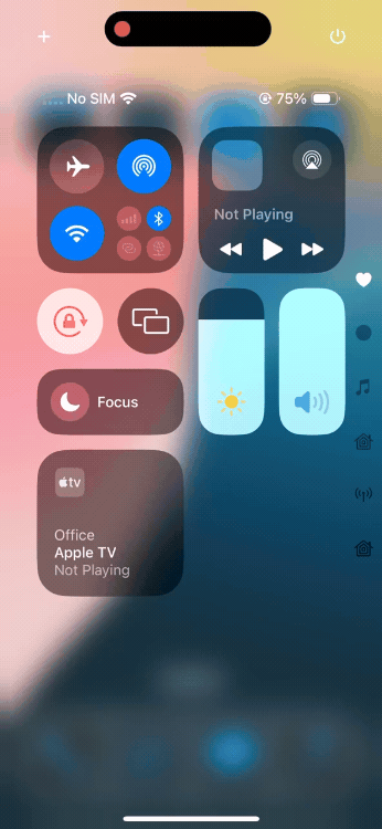 Control Center Icon Resizing iOS 18
