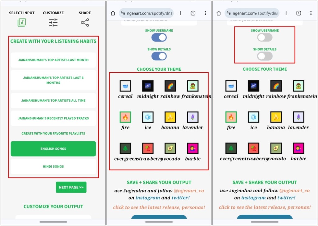 Customize Your Spotify DNA Strand