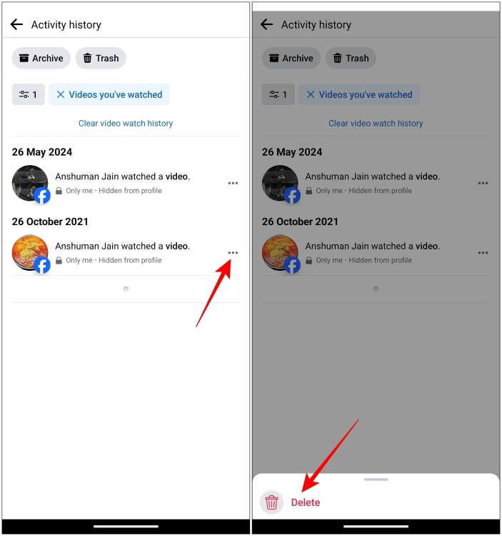 How to Delete Facebook Watch History Beebom