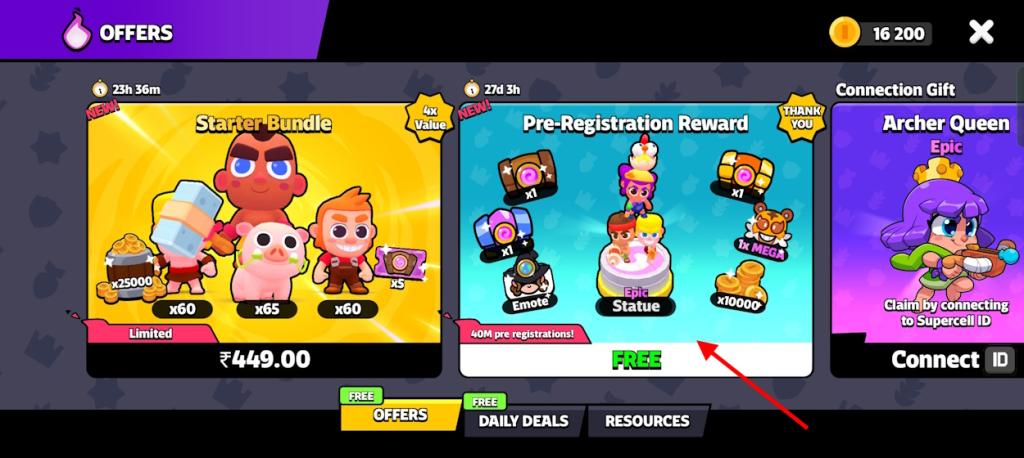 Free Pre Registration reward in Squad Busters