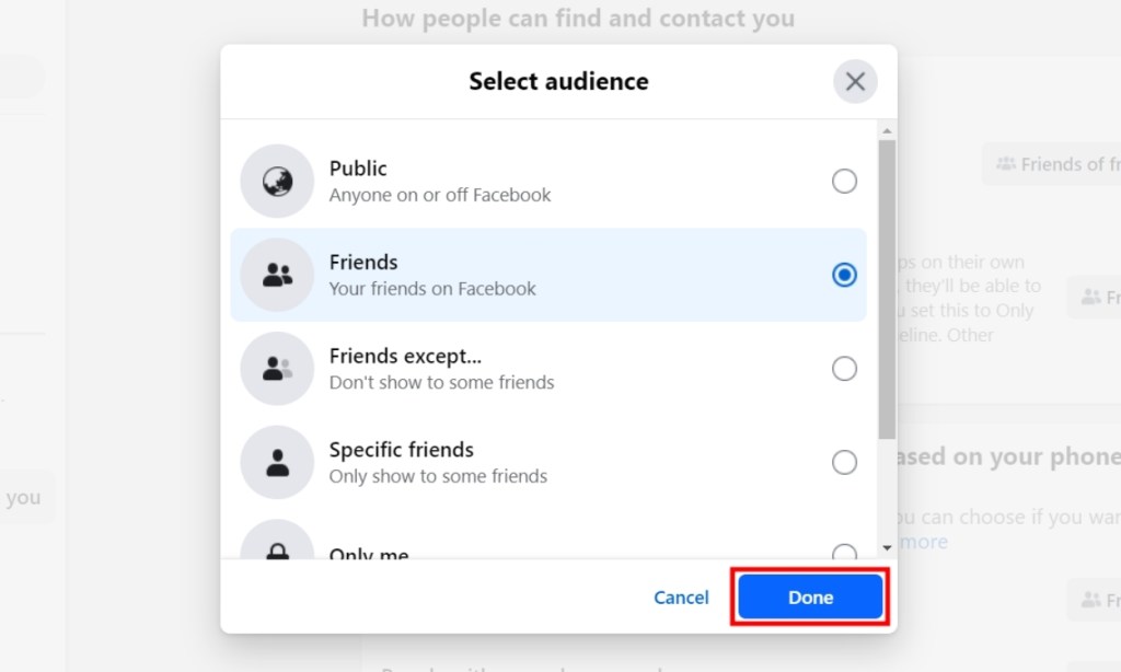 Friends List Privacy Option