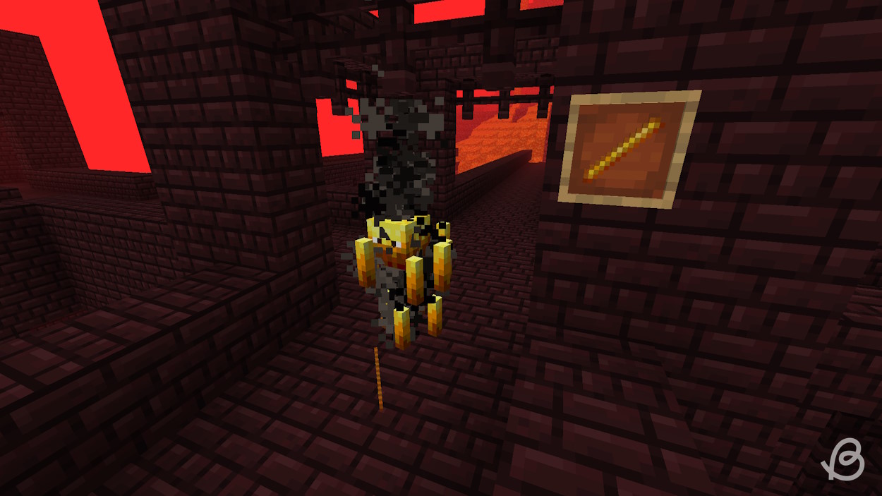Blaze next to a blaze rod