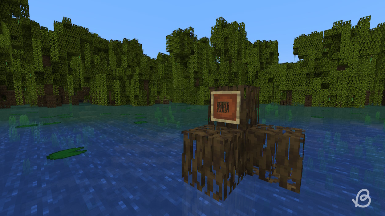 Les racines de mangrove sont l'une des meilleures sources de carburant dans Minecraft