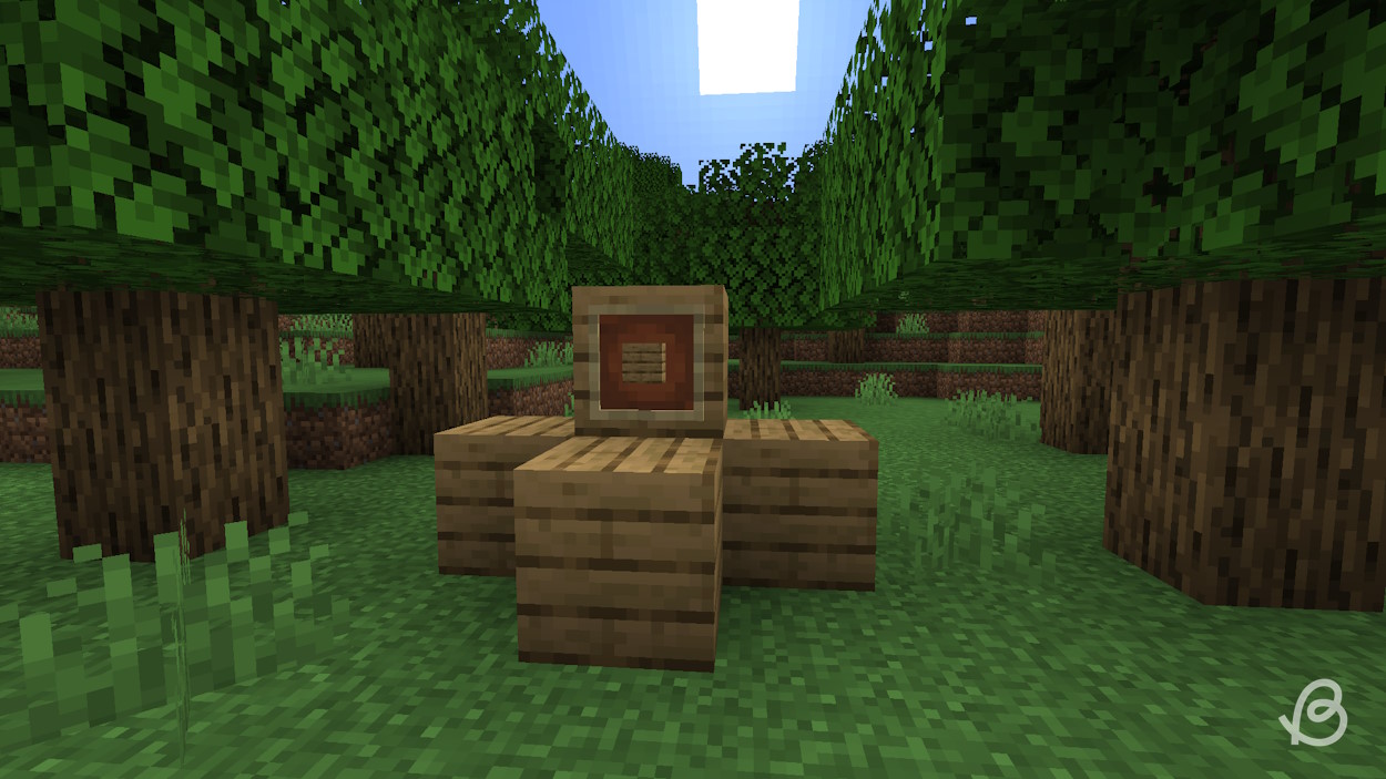 Planks in a forest
