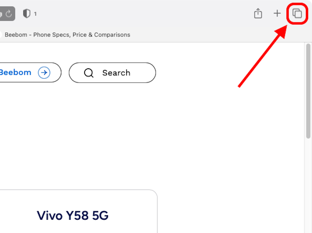 Google Chrome tab icon on macOS