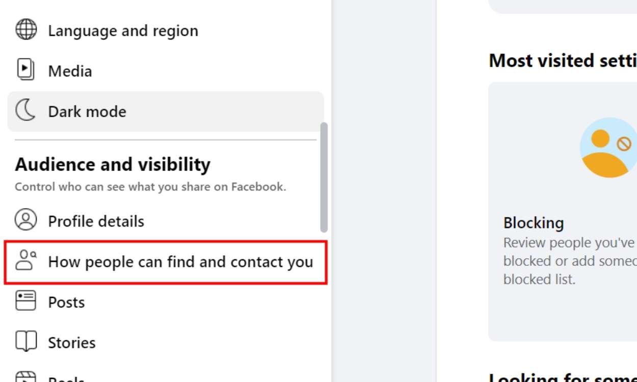 How People Can Find and Contact You Facebook