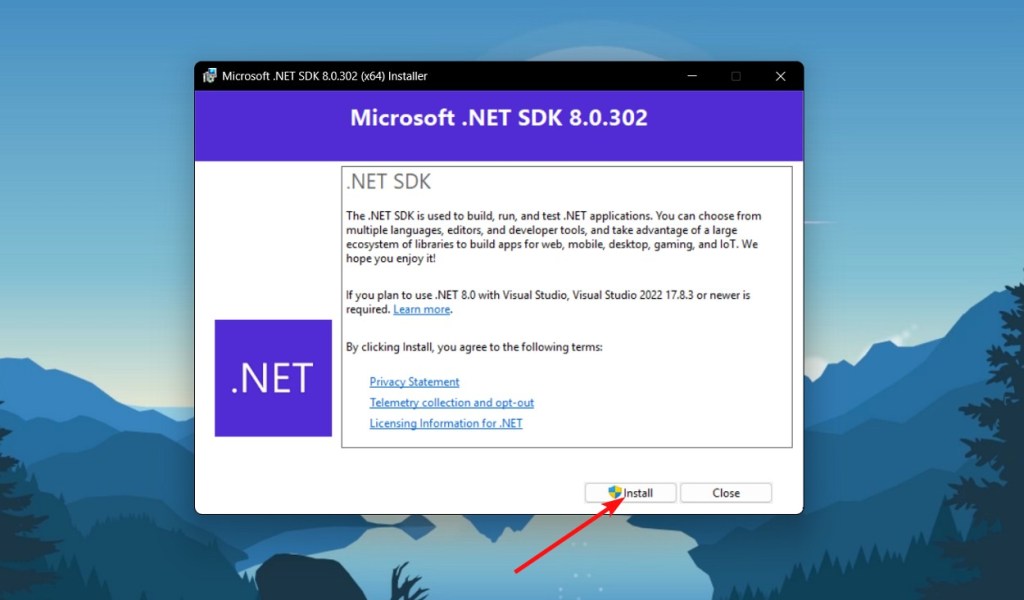 Install .Net to Fix Error 0x80070643 Windows