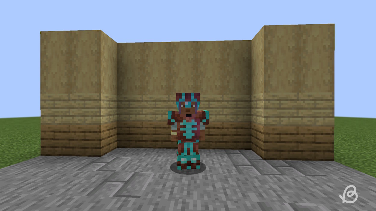 Player wearing full diamond armor which are definitely items you should bring to trial chambers in Minecraft 1.21