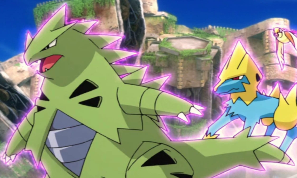 Mega Tyranitar as seen in Pokemon Anime