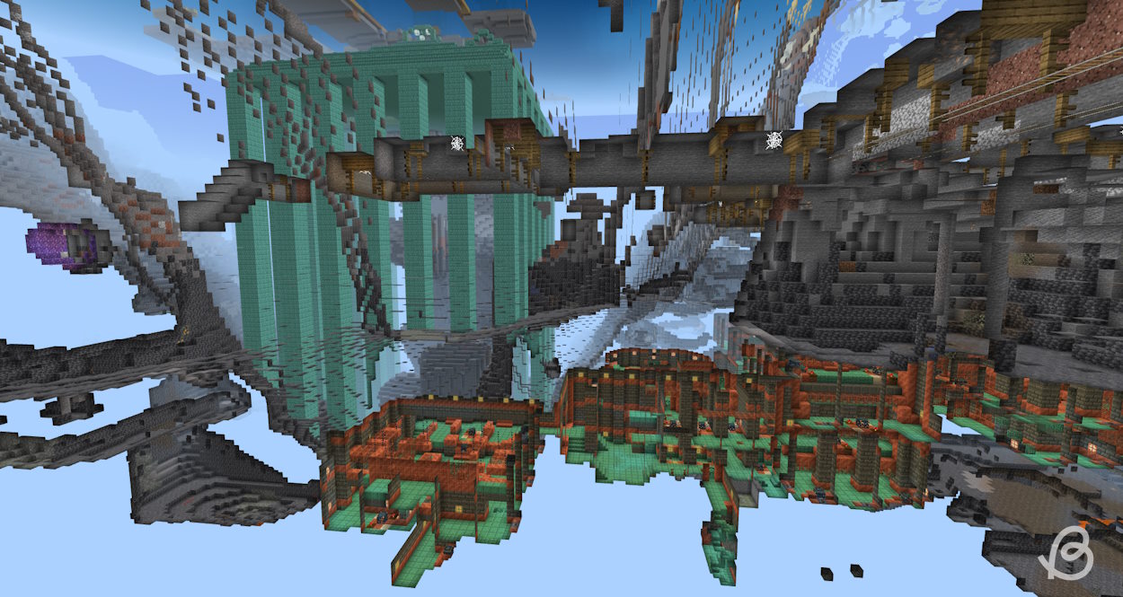 Ocean monument extends all the way to the trial chamber in this Minecraft 1.21 seed