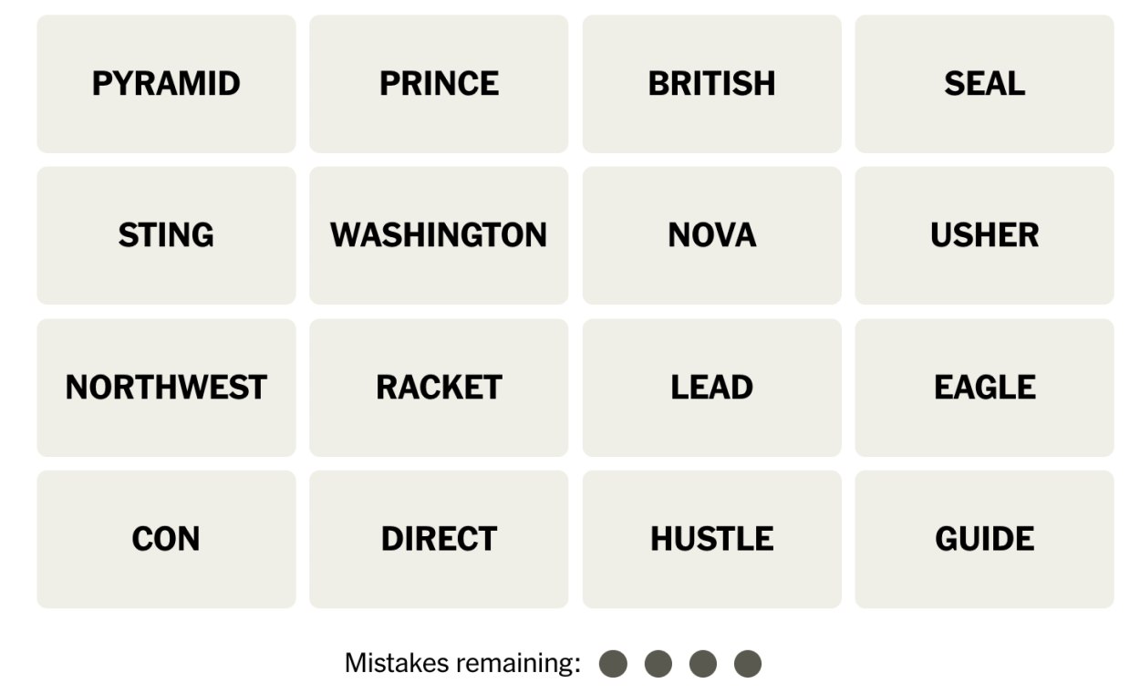 NYT Connections July 1