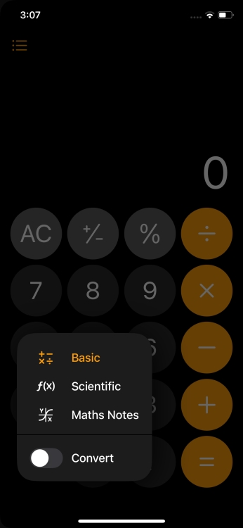 New features in the iPhone Calculator app