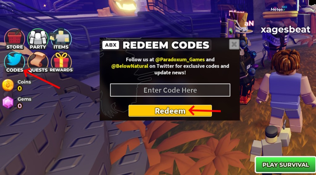 Redeem codes option in TDS