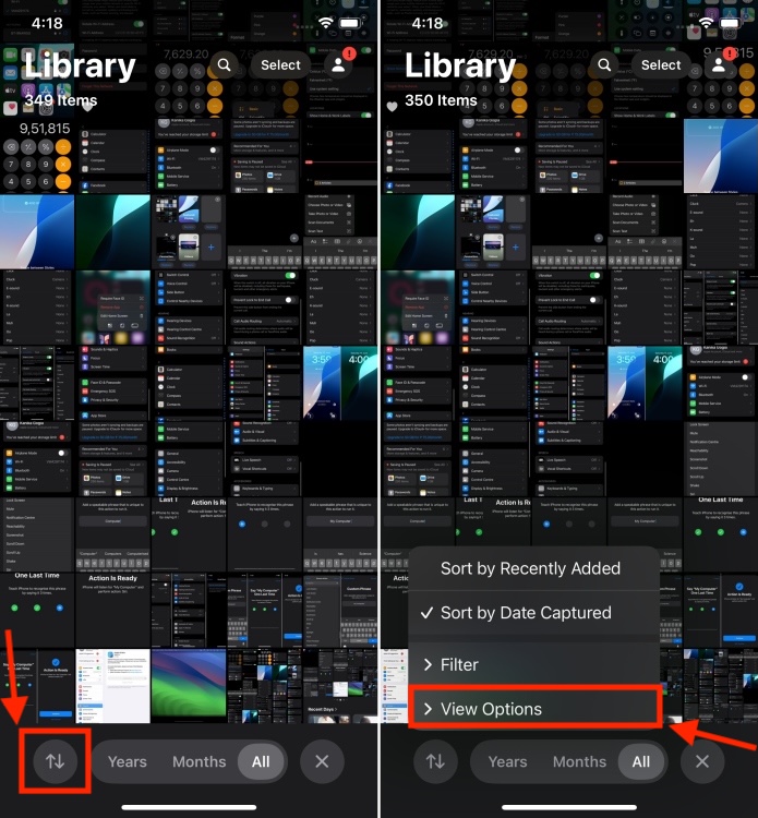 Redesigned Photos app in iOS 18