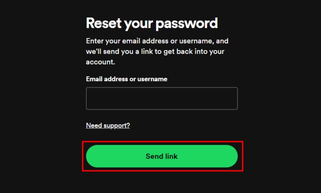 Reset Password