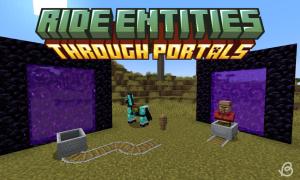 Finally, It's Possible to Ride Horses & Minecarts Through Portals in Minecraft