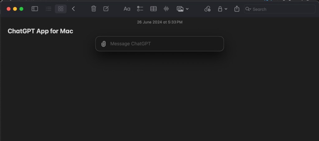 Keyboard Shortcut to use ChatGPT Mac app