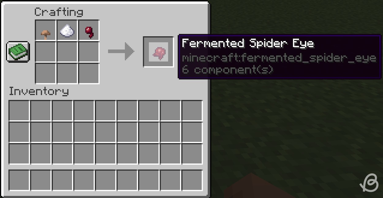Fermented spider eye crafting recipe