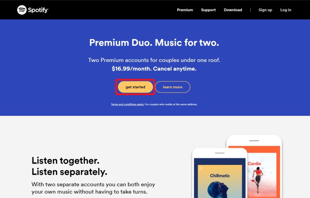 Spotify Duo get started