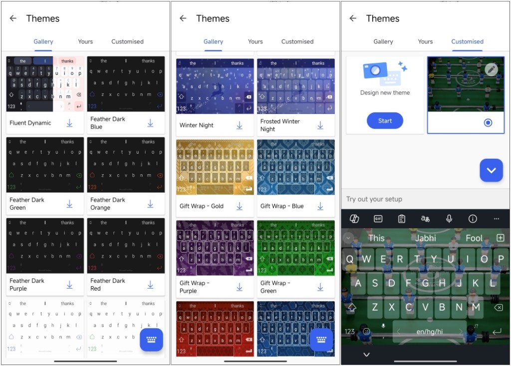 Swiftkey Keyboard Themes