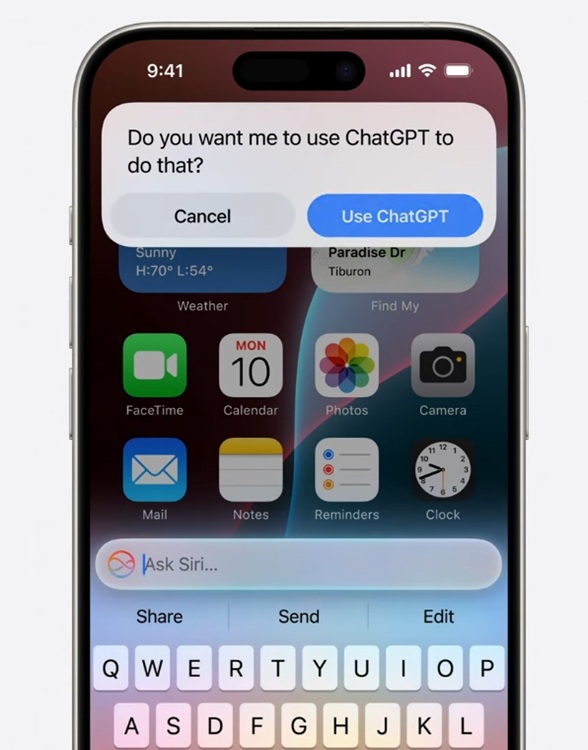 chatgpt integration on iOS