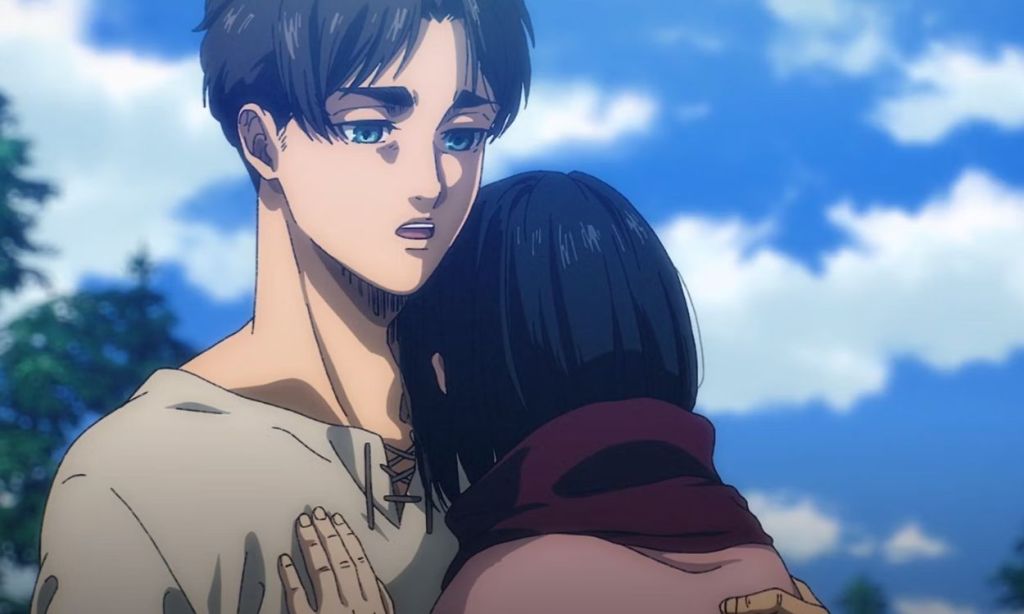 Eren and Mikasa from Attack on Titan