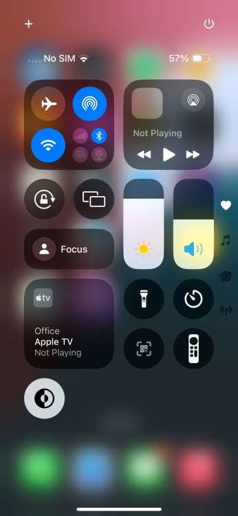 iOS 18 Control Center
